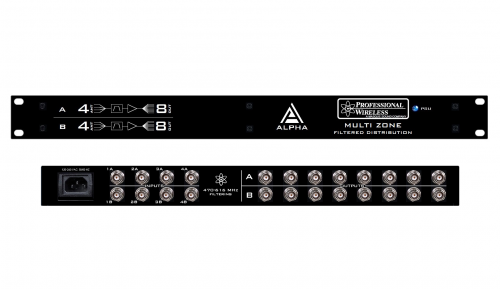 Professional Wireless ALPHA 4-Zone Antenna Distributors